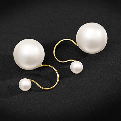 CICINIO Clip On Earrings Set, 3 Pairs Fashion Freshwater Pearl Stud Earrings Hypoallergenic Non Pierced Earrings for Women Girls