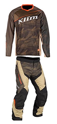 Klim Dakar OTB Pant/Klim Dakar Jersey Gear Set Green (38W Pants/XL Jersey)