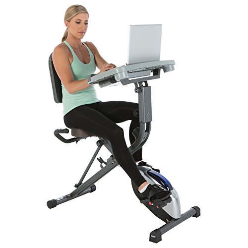 exerpeutic desk folding exercise bike