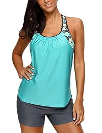 Trajes de baño para dama, diseño floral, sin parte inferior