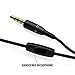 GOgroove AudiOHM HF Earbud Headphones with Mic, Deep Bass, & Comfortable Ear Gels (Black) in-Ear Earphones Featuring Noise Isolating Design, Durable Alloy Driver Housing, Ergonomic Angled Fit