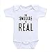 The Snuggle is Real Baby Infant Toddler Bodysuits Onesies one Piece Retro Designer Fashion Babywear (3-6 Months)