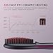 Hair Brush Straightener, ABOX Electric Ionic Straightening Comb,30s Fast Ceramic Heat for Frizz-Free Silky Hair, Anti-Scald,8 Levels Temperature with LED Display, Auto Lock/Off for Home, Travel&Salonthumb 3