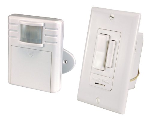 Heath/Zenith WC-6052-WH Transmitter and Receiver Indoor Motion Switch Set, White