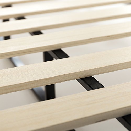 ZINUS Metal Box Spring with Wood Slats /7.5 Inch Mattress Foundation