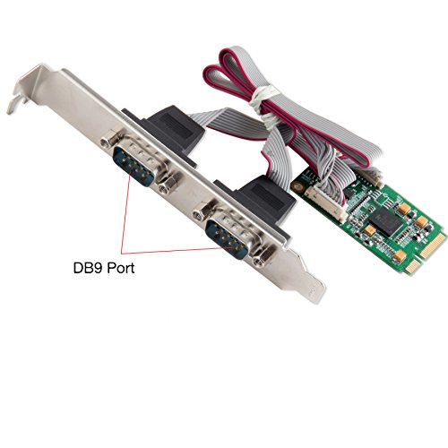 IO Crest SI-MPE15048 2 Port Serial Mini PCIe Controller Card (RS-422/485)