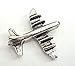 Airplane Decorative Metal Push Pins, Silver, T-503AS, Set of 15