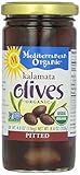 Mediterranean Organic Kalamata Olives, Pitted, 8.4 oz