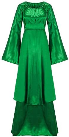 Women's Bandage Long Party Dress Costume Renaissance Irish Medieval Vintage Cosplay Dress