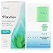 Wax Strips Hair Removal Wax Kit for Full Body Face Bikini 44 Count Double Sided +6 Post Wipes for Sensitive Skin
