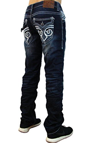Affliction Ace Fleur Stanton Slim Straight Denim 40