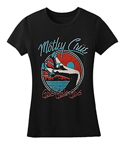Motley crue heels v3 girls jr soft tee large black