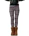 HDE Women's Funky Nordic Pattern Fleece Lined Winter Leggings Incan Christmas, Medium