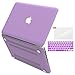 IBENZER Compatible with MacBook Pro 13 Inch case A1278 Release 2012-2008, Soft Touch Hard Case Shell Cover for MacBook Pro 13 with CD-ROM,Purple,MMP13PU+2