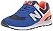 New Balance Men's 574 V2 Pebbled Sport Sneaker, Team Royal/Dark Mango, 8