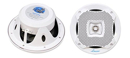 Pyle Lanzar AQ7CXW 500 Watts 7.7-Inch 2-Way Marine Speakers (White)