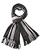 Dahlia Men's 100% Fine Acrylic Colorful Striped Knit Long Scarf