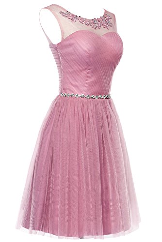 erosebridal short dress Erosebridal Short Bridesmaid Dress Lace Appliques Beads Evening Dress Size