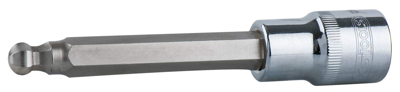 KS Tools 918.5312 1/2-Inch CHROMEplus Hexagon Socket Ball Head Long 5 mm 240 mm Socket