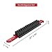 Hex Bit Organizer for Tool Storage and Keeping-Holds up to 30 Hex Bits, Durable and Hex Bit Holder Rail by, Red Rail with Black Clips | by Olsa Tools