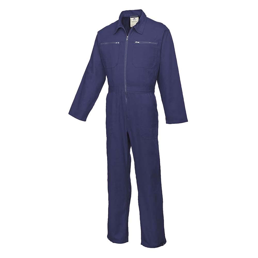 Portwest Cotton Boilersuit, Size: XXL, Colour: Navy, C811NARXXL