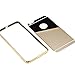 iPhone 6 Case,Roybens Luxury 2 in 1 [Air Aluminum Bumper + Acrylic Back Plate] Back Mirror Anti-Scratch Case Cover for Apple iPhone 6/6S - Gold