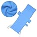 WINOMO Beach Chair Cover Sun Lounge Chair Cover for Sunbathing Pool with Side Pockets (Blue)
