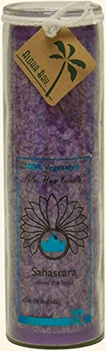 Aloha Bay Unscented Chakra Jar Happiness Candle, Violet