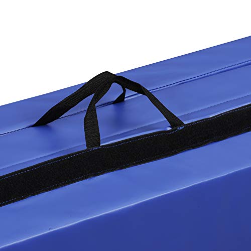 ZENOVA Thick Tumbling Crash Pad Landing Mat for Gymnastics 4 fold Kip Bar Mat Workout Crash Mat