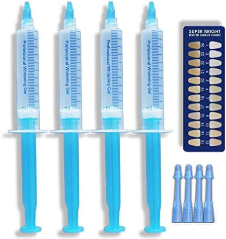 Teeth WHITENING Refills WHITENING Refill Gel Strong Dental Grade Tooth WHITENING Refill Syringes Strong Teeth WHITENING Bleach Gel (40ml)