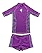 CharmLeaks Girl's UPF 50+ Rashguard Bathing Suits Rash Guard Swim Shirts Sunsuit