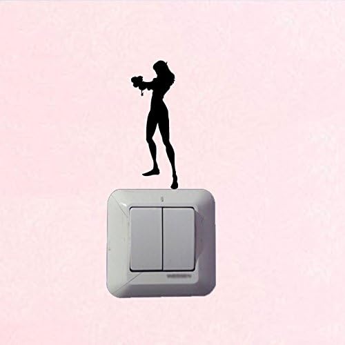 QIANGTIE Video Game Overwatch Vinyl Decoration Switch Sticker Children Lightswitch Decals
