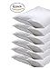 6 Pack Italian Collection 100% Waterproof Vinyl Pillow Bed Bug Protector Zippered Pillowcase, Pillow Encasement Covers – Standard