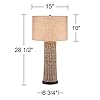 Coastal-Table-Lamp-Woven-Seagrass-Burlap-Drum-Shade-for-Living-Room-Family-Bedroom-Bedside-Nightstand-Office-360-Lighting Coastal Table Lamp Woven Seagrass Burlap Drum Shade for Living Room Family Bedroom Bedside Nightstand Office - 360…