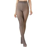 Mincib Womens Fleece Lined Tights Winter Warm Thermal Tights Fake Translucent Thick Pantyhose