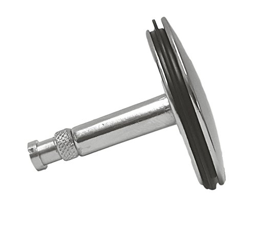 Adjustable Bath POP UP C/W Washer Waste Plug with Flat Seal in Chrome