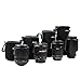 Ohuhu [Set of 4] Neoprene Lens Pouch Bag for Sony Canon Nikon Panasonic