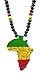 Exotic & Trendy Jewelry, Books and More Africa Necklace - Wooden Rasta Necklace Africa Unite Jamaican Necklace Wakanda Necklace