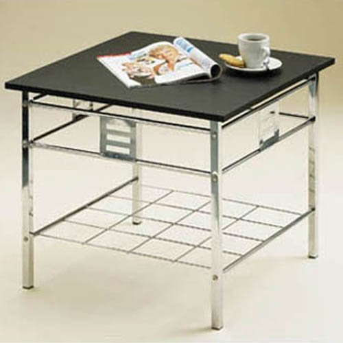 SQUARE Metal Frame End / Side / Coffee Table Black / Silver Amazon