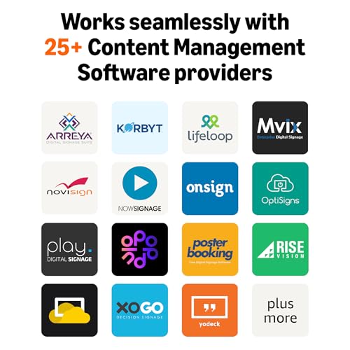 Amazon Signage Stick – Professional Digital Signage 4K Media Player – Designed for Businesses of All Sizes, Easy Setup, WiFi 6E, and CMS Compatibility 