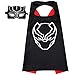 Aodai Halloween Costumes and Dress up for kids - Black panther Costume Cape and Mask