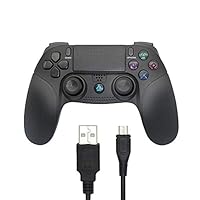 CERRXIAN P4 Wireless Controller Double Shock Game Joystick Controller with USB Cable for Sony P4 P3