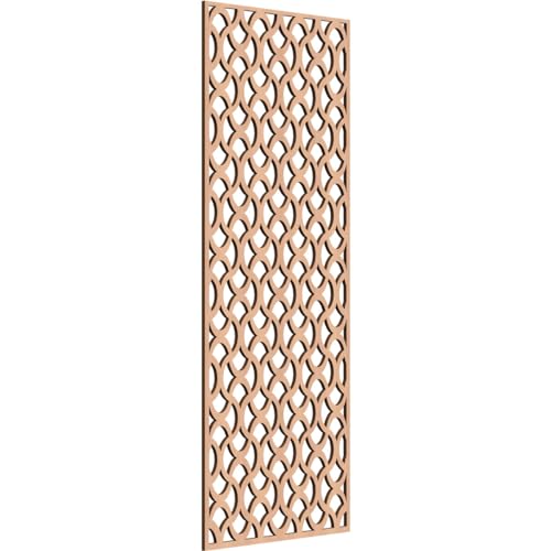 Resort Decorative Pierced Fretwork Wood Wall Panels, 17 3/8"W x 44 3/8"H x 1/4"…