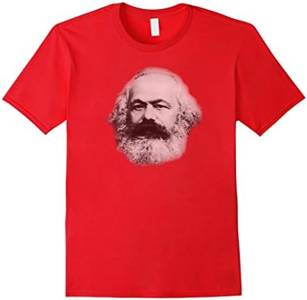 Men's Karl Marx Portrait T-Shirt 2XL Red