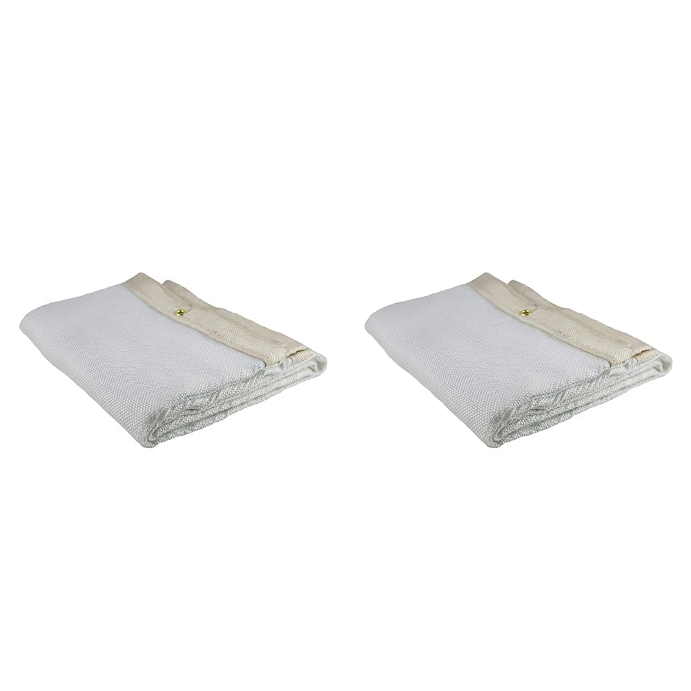 Jackson Safety Welding and Grinding Protective Blanket Uncoated Fiberglass, 1m x 1m 550°C working temp, with grommets for hanging J2711 (Pack of 2)