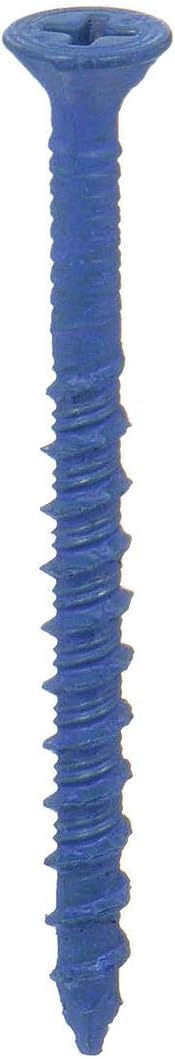 Masonry Scr, Flat, 3/16x3 1/4L, Pk100
