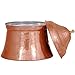 Mandalina Magic Copper Kitchen Canister with lid – Handmade, Medium 2 quart Hammered Metal Jar, Tin, Urn for Cookie Storage, Coffee, Tea, Sugar, Biscuits, Flour, Snacks, Garlic, Candy, Dog Treats