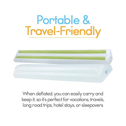 Portable Bed Rail for Toddlers - Inflatable Baby Bumper 2-Pack
