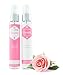 Hydrating Rosewater & Cleansing Toner Set - With Witch Hazel - Shrink Pores, Reduces Puffiness, Redness & Inflammation - Gently Exfoliate - Anti-Aging Moisturizer - Makeup Setter - Made in USA