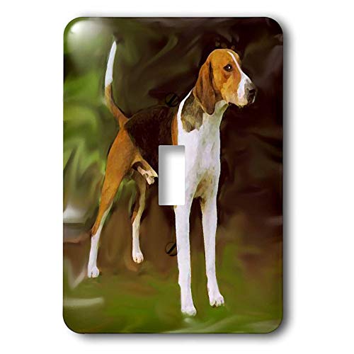 3dRose Lsp_4238_1 American Foxhound Single Toggle Switch